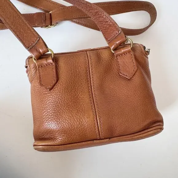 Vintage Coach British Tan Sonoma Leather Fishing Creel Crossbody Bag - Picture 7 of 9